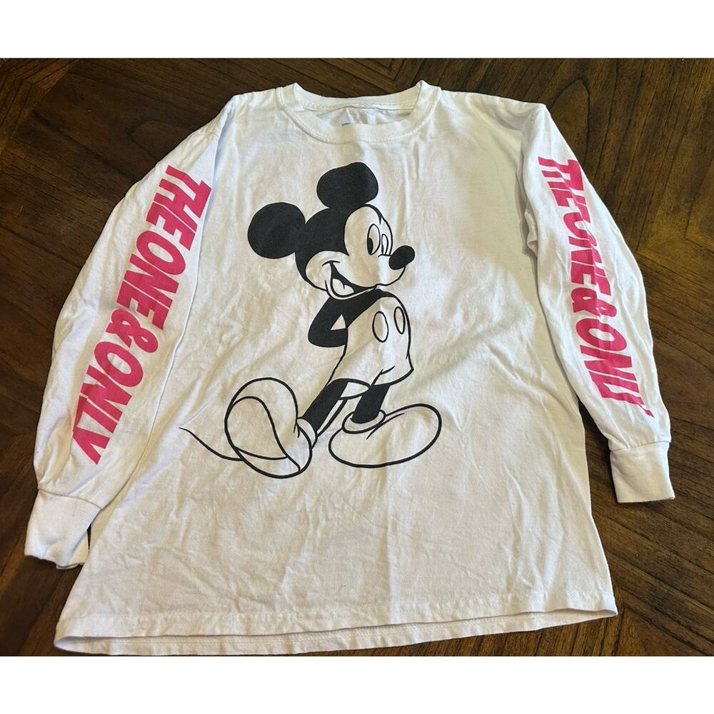 Disney Mickey Graphic Long Sleeve Shirt Size Large “The One And Only” Size 9-10